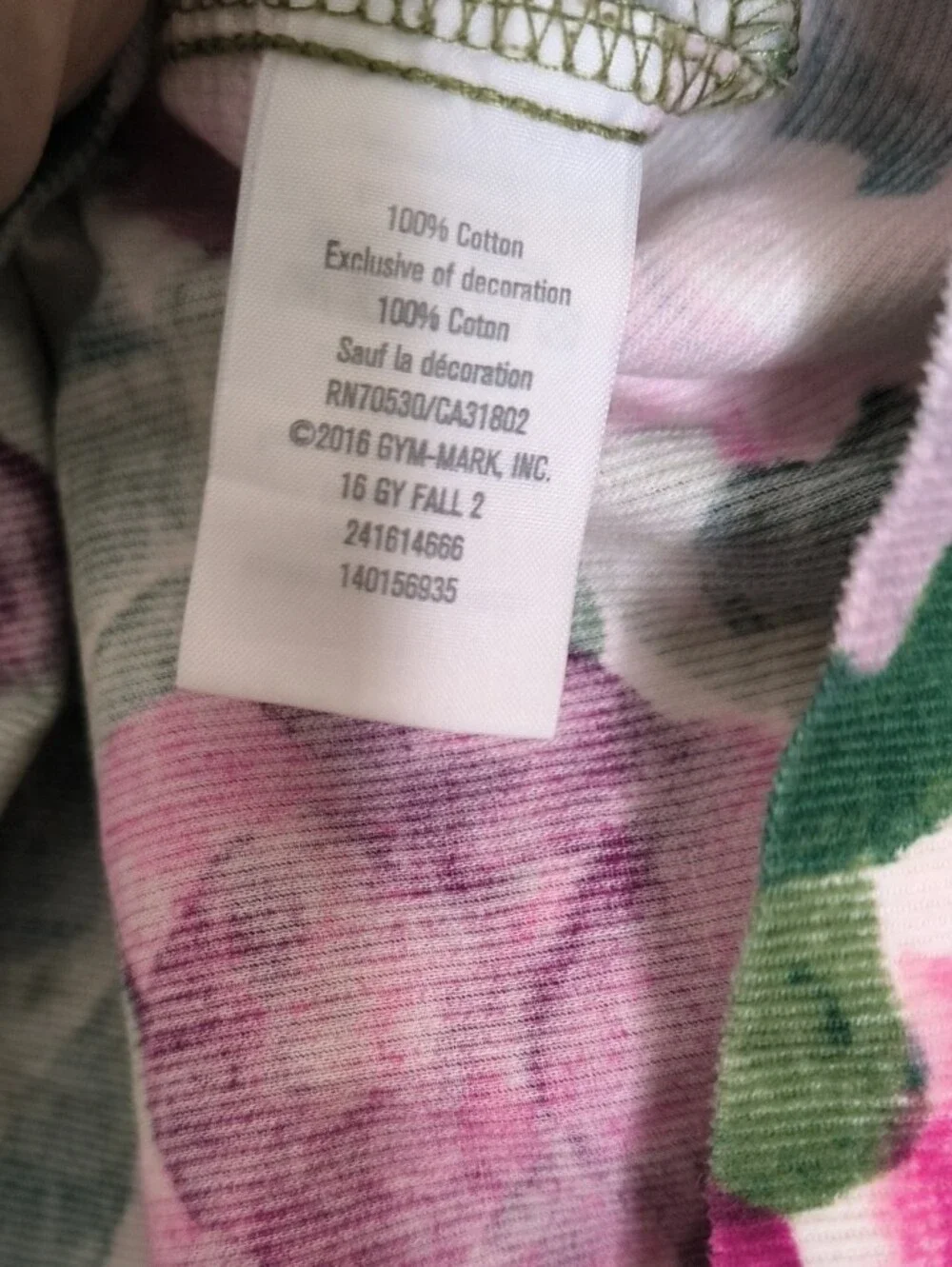Gymboree Pink and Green Floral Knit Dress